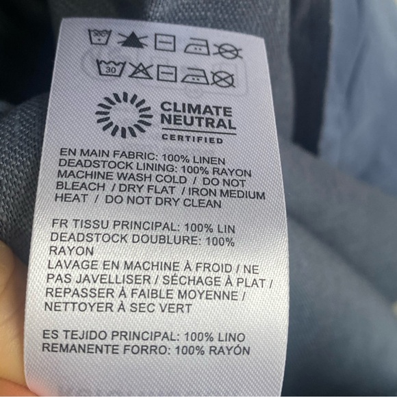 New Reformation Everett Midi Linen Sleeveless Dress - Cornflower Blue Size 4 - Picture 11 of 11